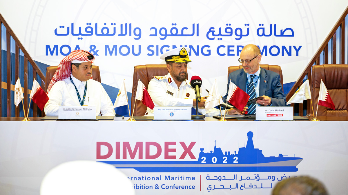 Qatar Emiri Naval Forces Naval Base support agreement signing ceremony