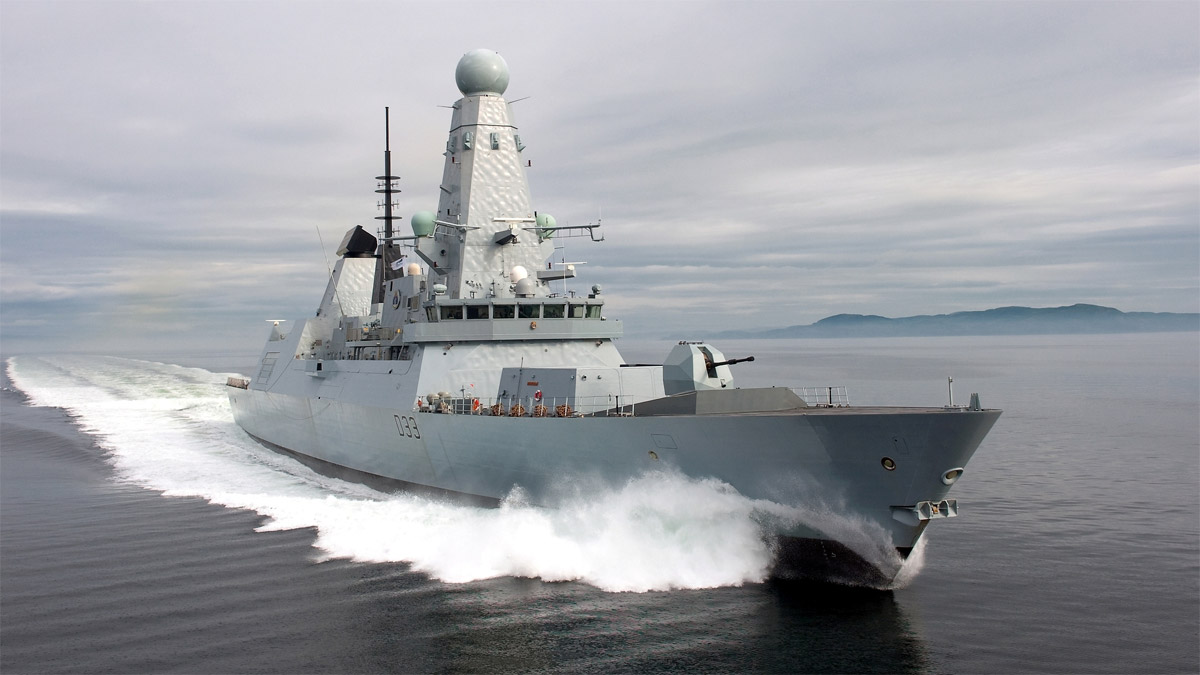 Image of Type 45 HMS Dauntless at sea