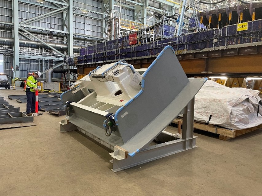 HCFP Fin Stabiliser reverse as first Category A major equipment on Ship 1