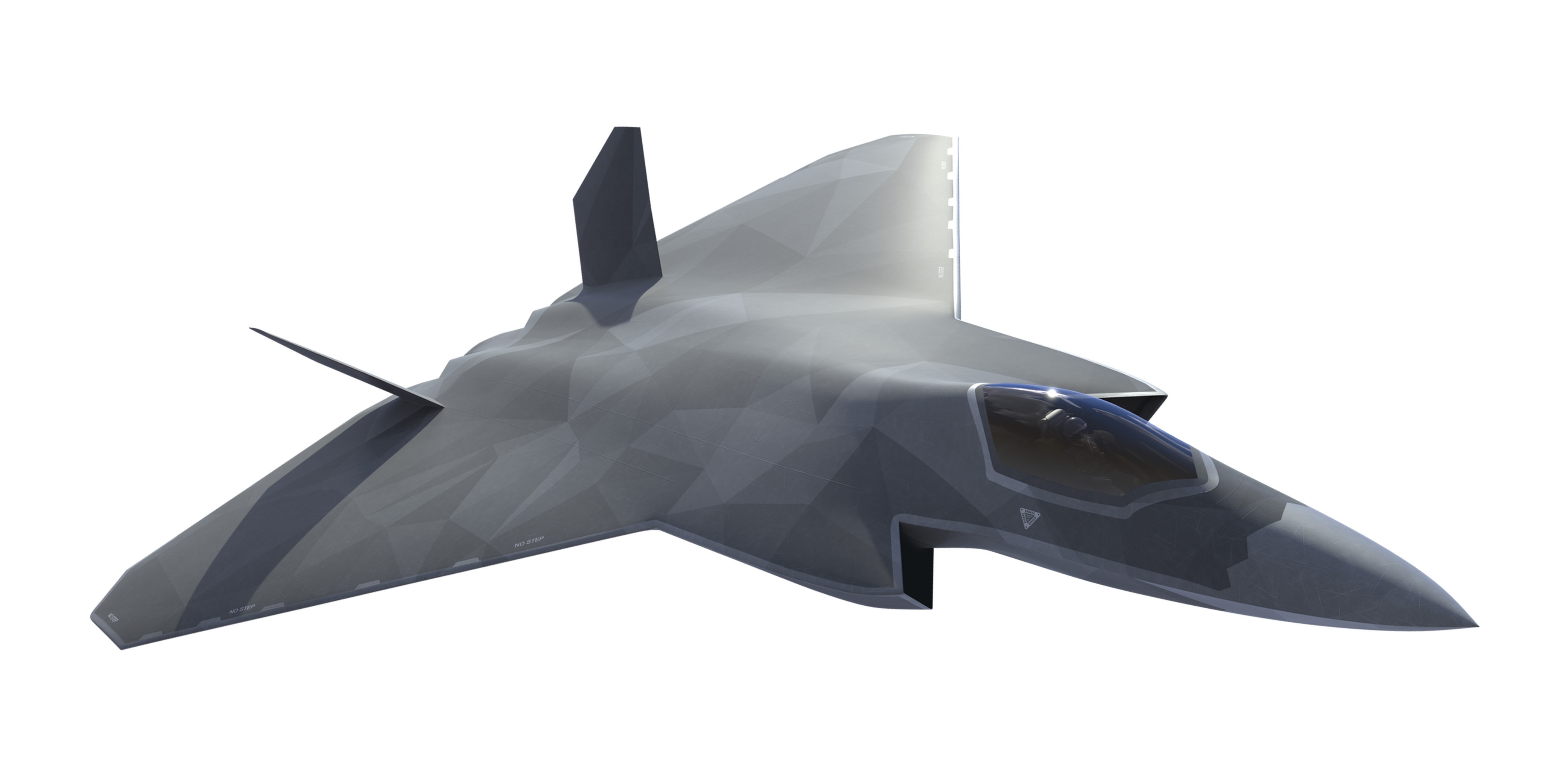 A CGI image showing how the Tempest aircraft could look