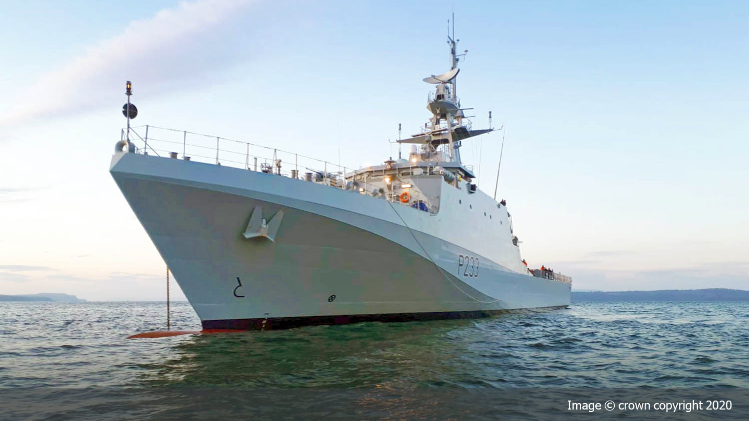 HMS Tamar arrives in Portsmouth