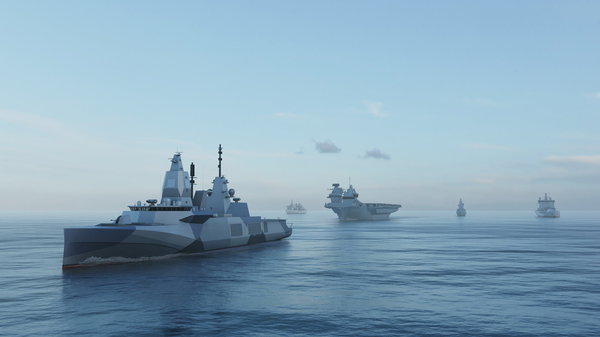 Adaptable Strike Frigate at sea