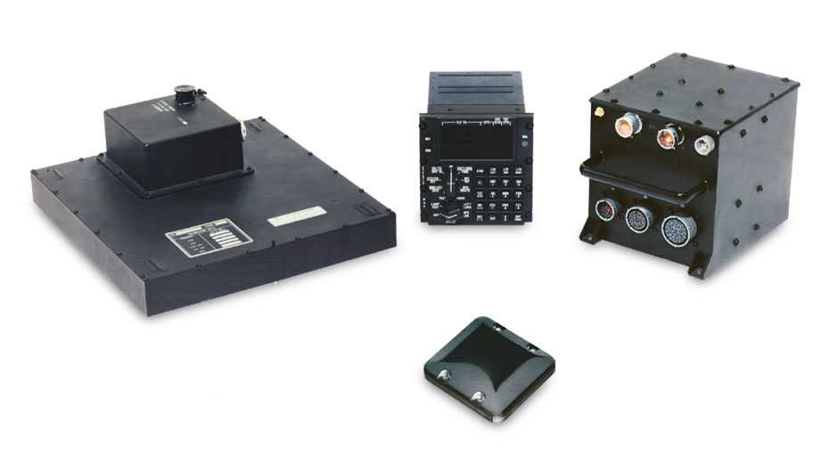 The AN/ASN-128B/C Doppler navigation set. It combines a global positioning system (GPS) receiver and antenna with a self-contained Doppler navigation unit.