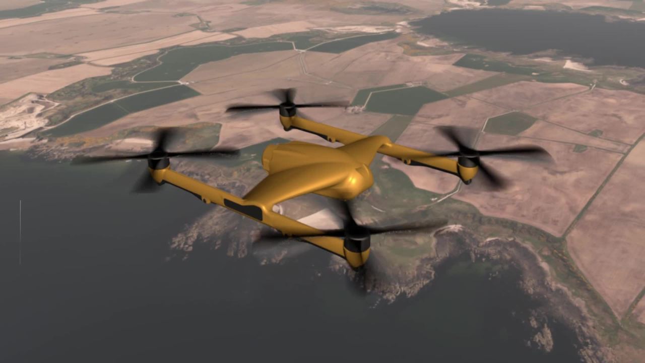 CGI image of T-650 airbourne
