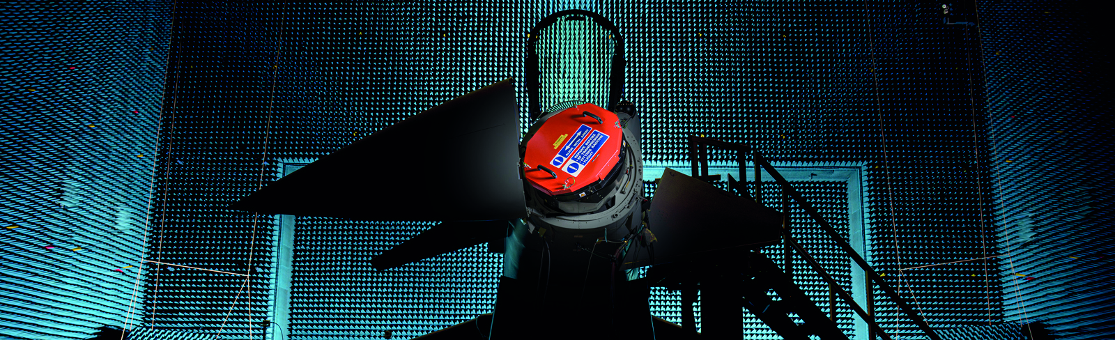 Typhoon inside anechoic chamber test facility