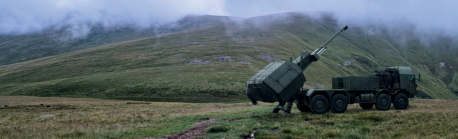 An ARCHER vehicle in the mountains