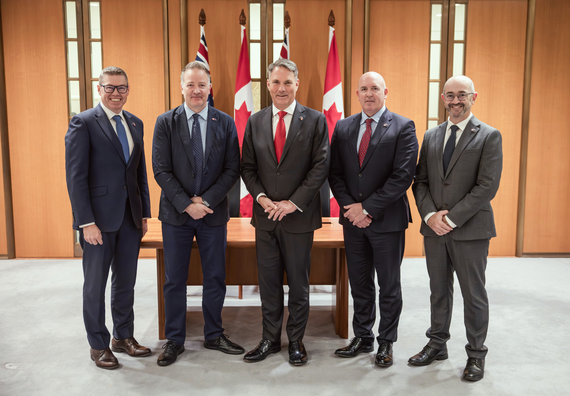 On Monday 22 June, Australian and Canadian Defence officials gather to sign the contract for the Government-to-Government sale of JORN. The agreement sees both nations, with BAE Systems Australia, partner to deliver Stage 1 of Canada’s Arctic Over the Horizon Radar capability—Australia’s largest- ever defence technology export. Credit: Department of Defence.