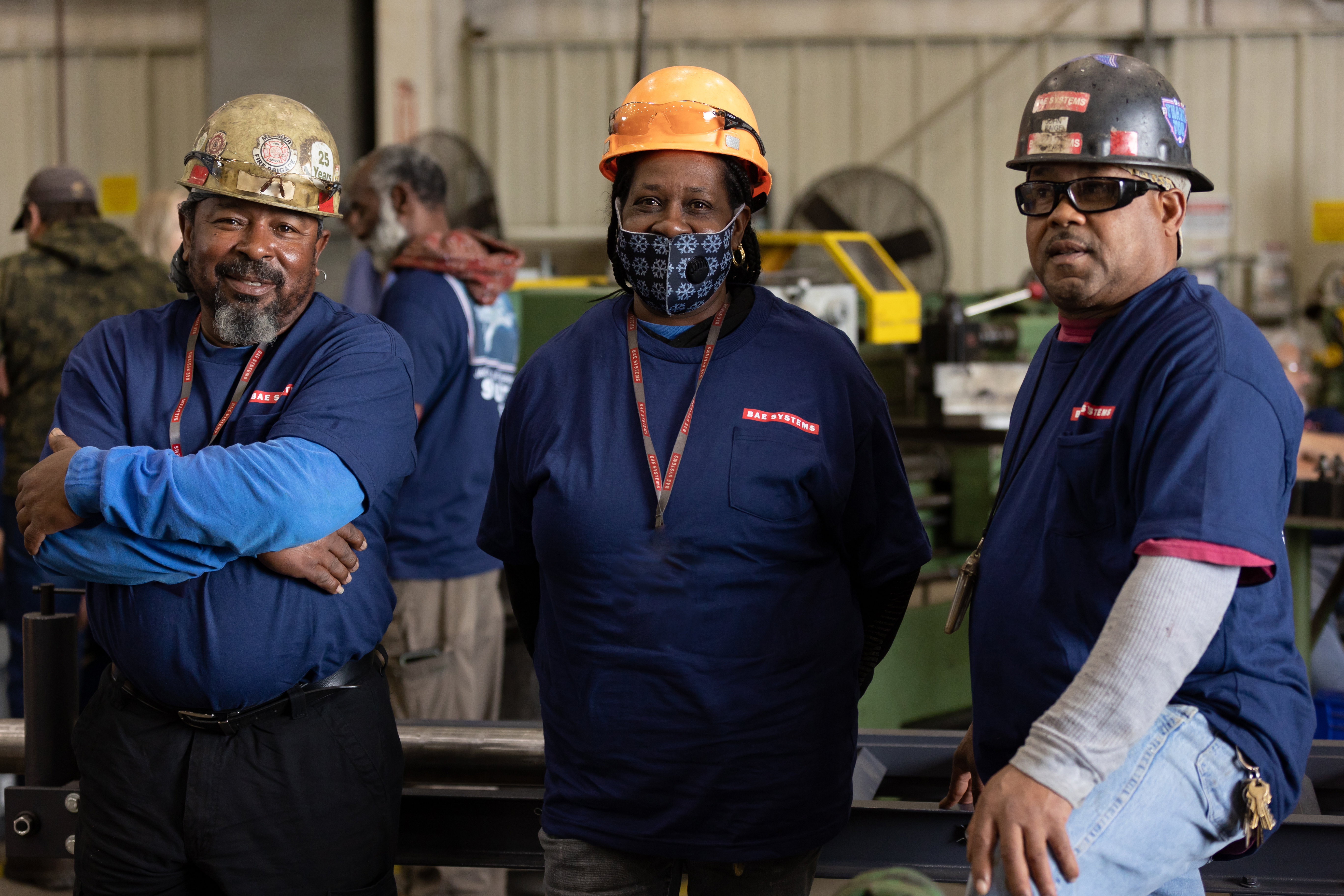 BAE Systems Ship Repair employees attend groundbreaking ceremony at the Jacksonville Ship Repair yard April 11, 2023.