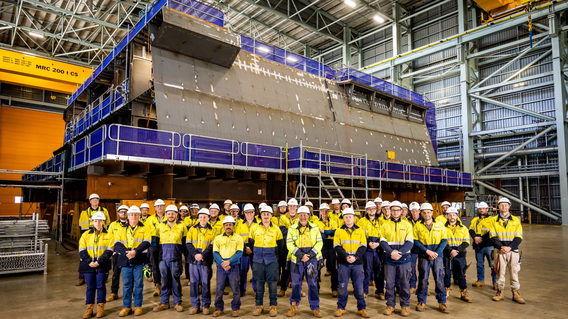Successful frigate block construction