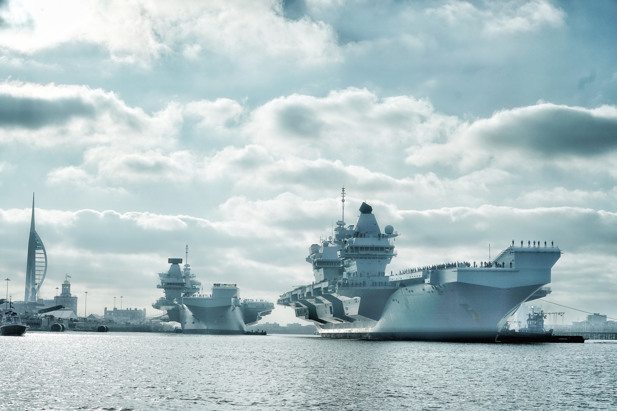 Queen Elizabeth Class Carriers in Portsmouth