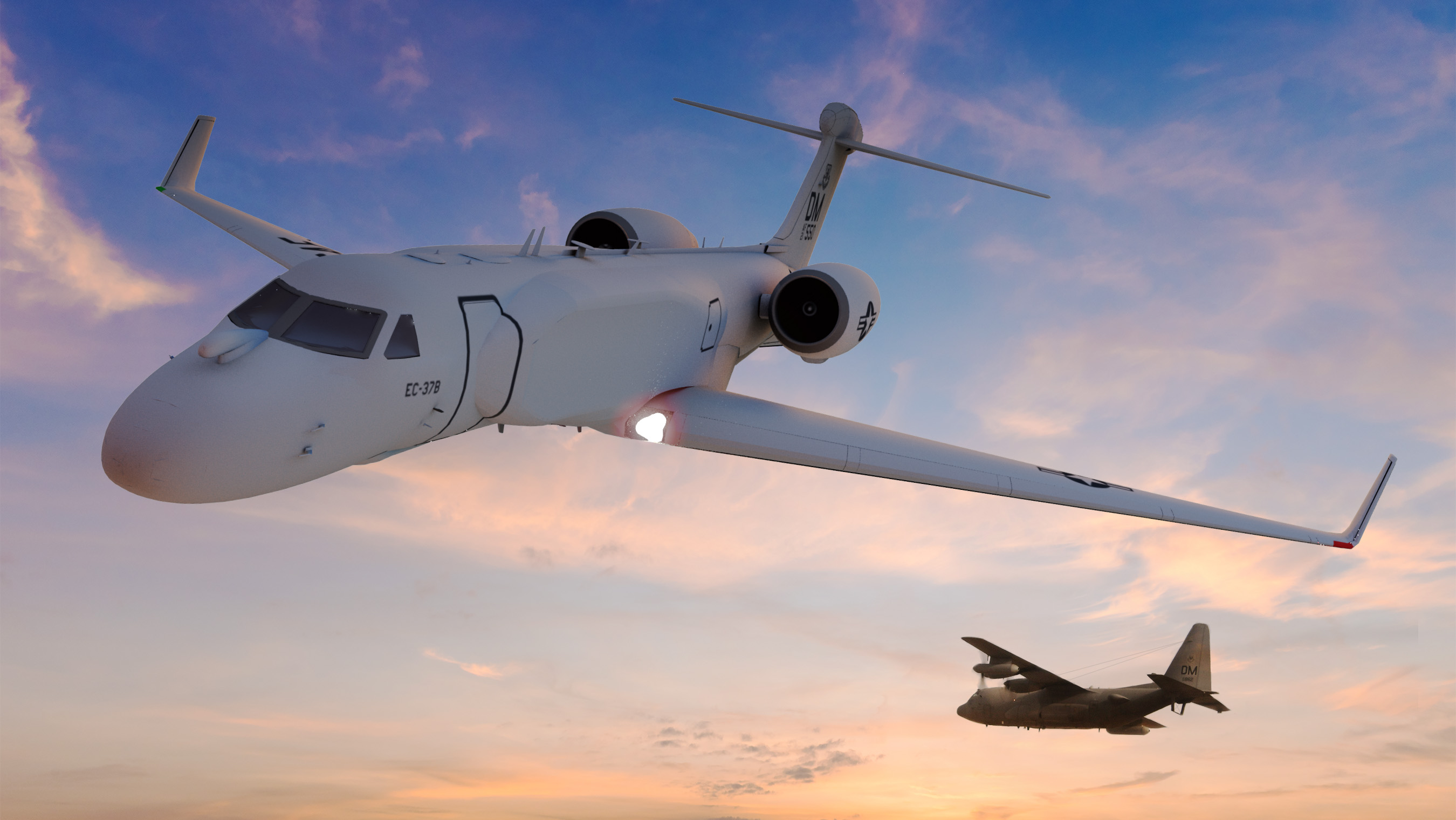 Compass Call, a highly-evolved tactical airborne electromagnetic attack weapon, disrupting adversary air defenses, sensors, comms, decision-making, and more. 