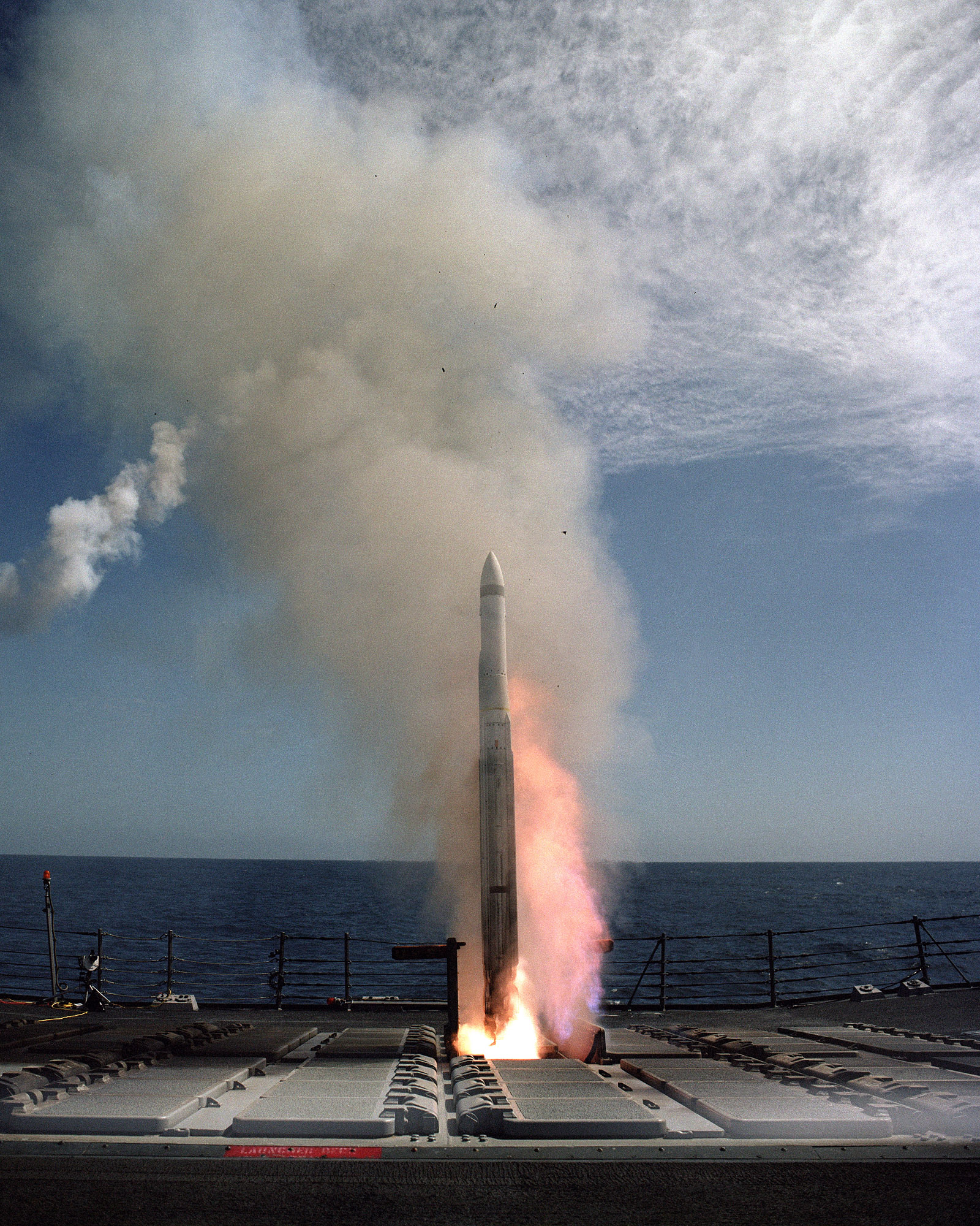 Evolved SeaSparrow Missile launch