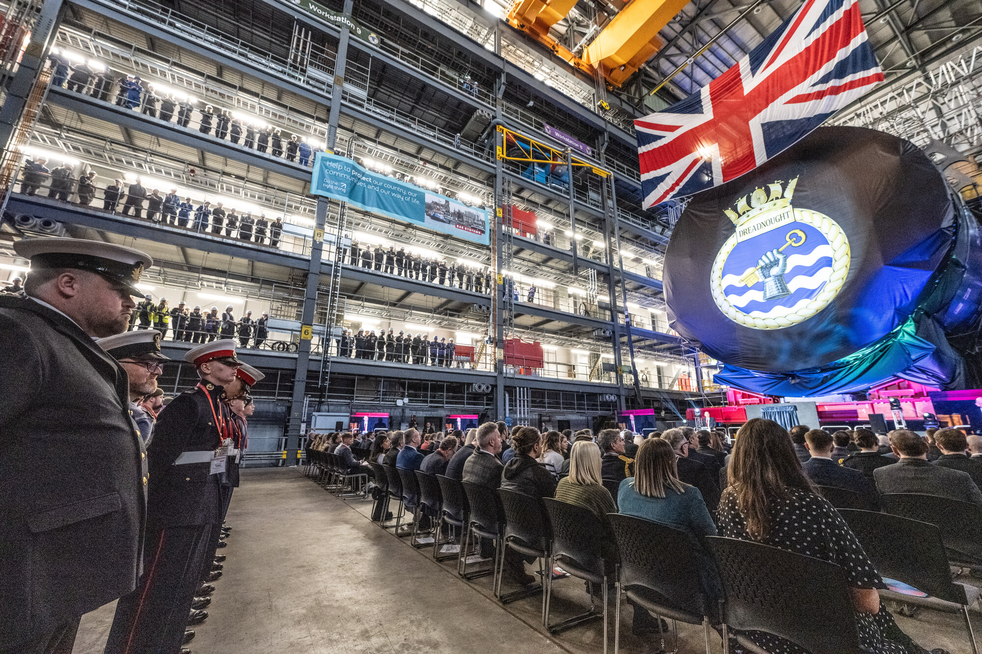 Image of keel laying ceremony for Dreadnought