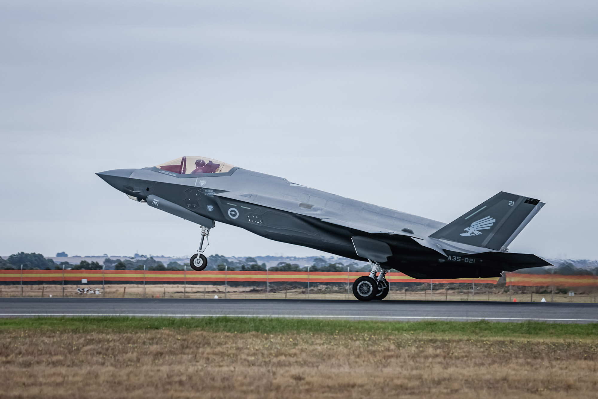 F-35 taking off at Avalon Airport