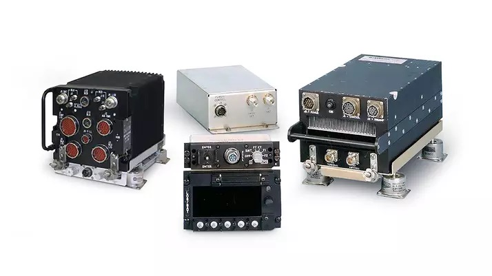 Four hardware components of BAE Systems’ Fire Series software-defined radio (SDR) systems, which make aircraft communications more capable and updatable for evolving operations.