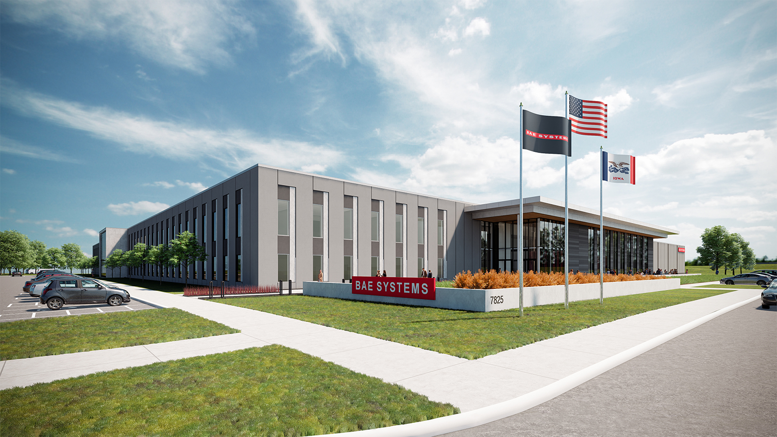 Architect’s rendering of a new state-of-the-art facility in Cedar Rapids, Iowa