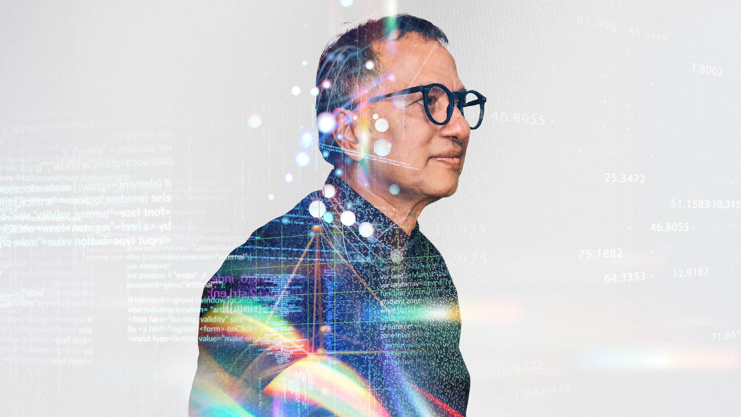 Abstract image of a man