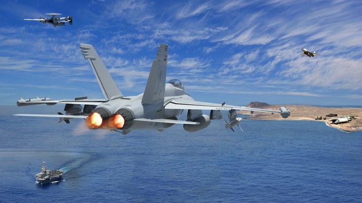 A composite photo that integrates advanced military air, sea, and ground platforms, this image supports the need for strong EW and C4ISR development capabilities like those of our FAST Labs Defense Electronics R&D team.
