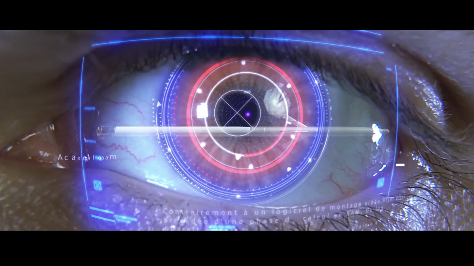 A soldier’s eye, overlayed with a targeting reticle to reinforce the ability of BAE Systems’ APKSW systems to bridge the gap between unguided munitions and anti-armor precision fires. It’s the USDOD’s only program of record for 2.75 in / 70 mm guided rockets.