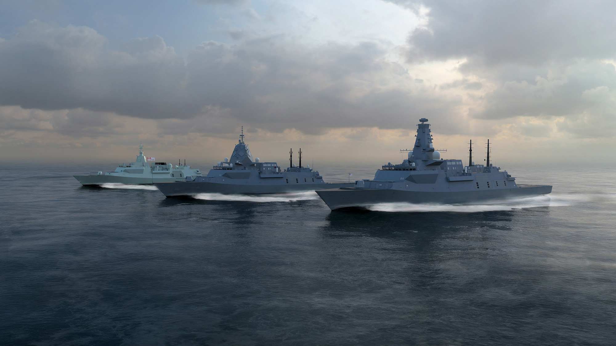 Global Combat Ship (GCS) fleet sailing
